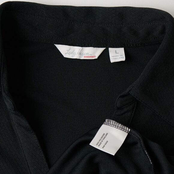Classic Black Women's Polo Shirt - Picture 5 of 6